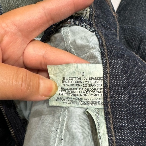 NINE WEST high waisted side zipped women’s skinny jeans denim pants size 12 EUC - Picture 2 of 12